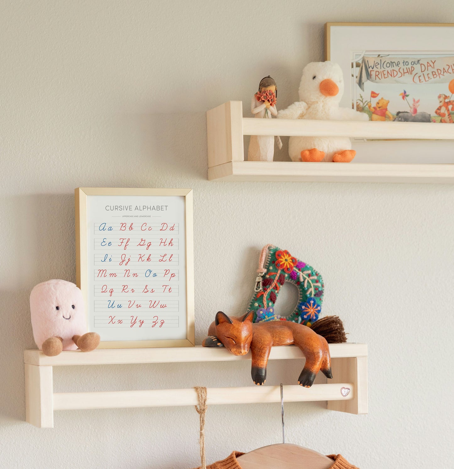 Montessori Cursive ABC Poster – Reading + Handwriting Wall Art