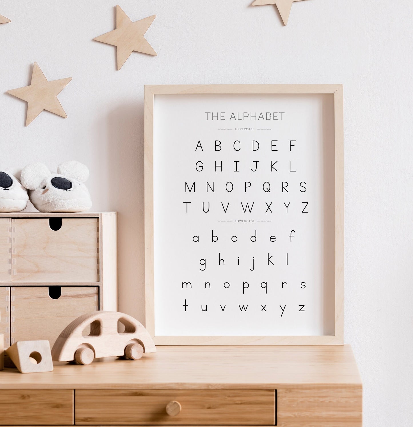 Alphabet Chart Print - Separate Uppercase and Lowercase Letters