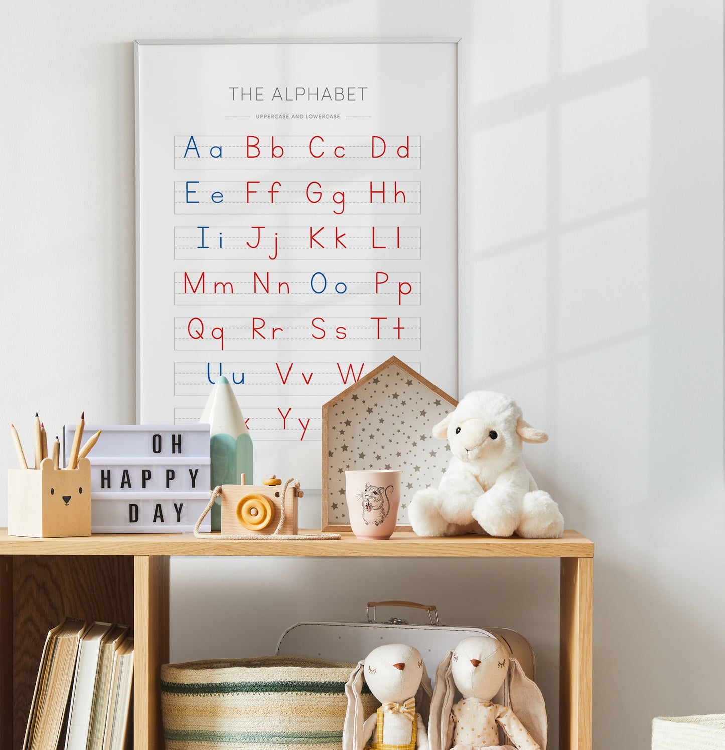 Montessori ABC Poster – Reading + Handwriting Wall Art