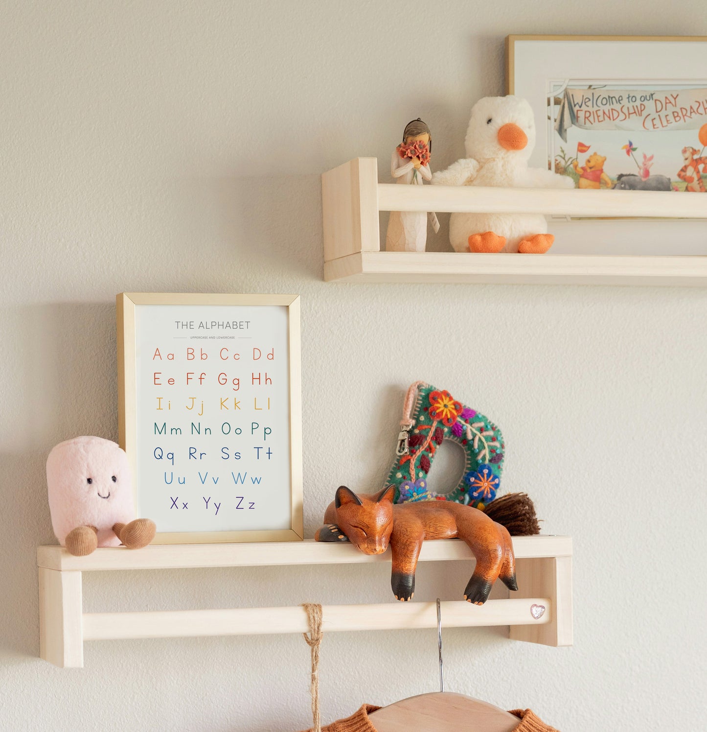 Colorful Alphabet Poster – Reading + Handwriting Wall Art