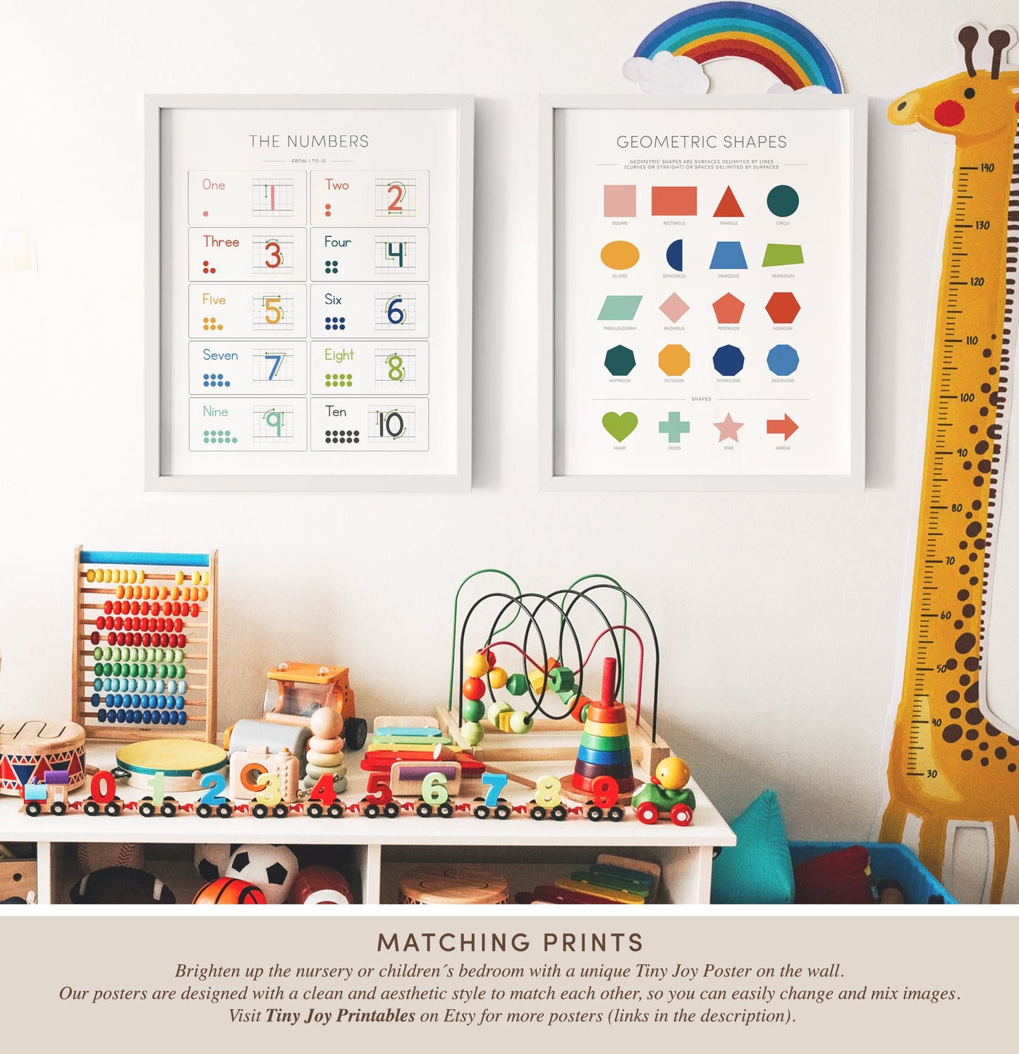 1–10 Numbers Chart – Educational Counting Poster