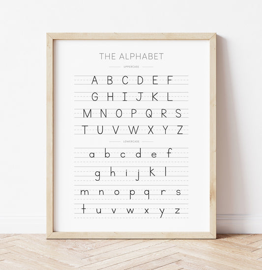 Alphabet Handwriting Poster - Reading & Writing Wall Art