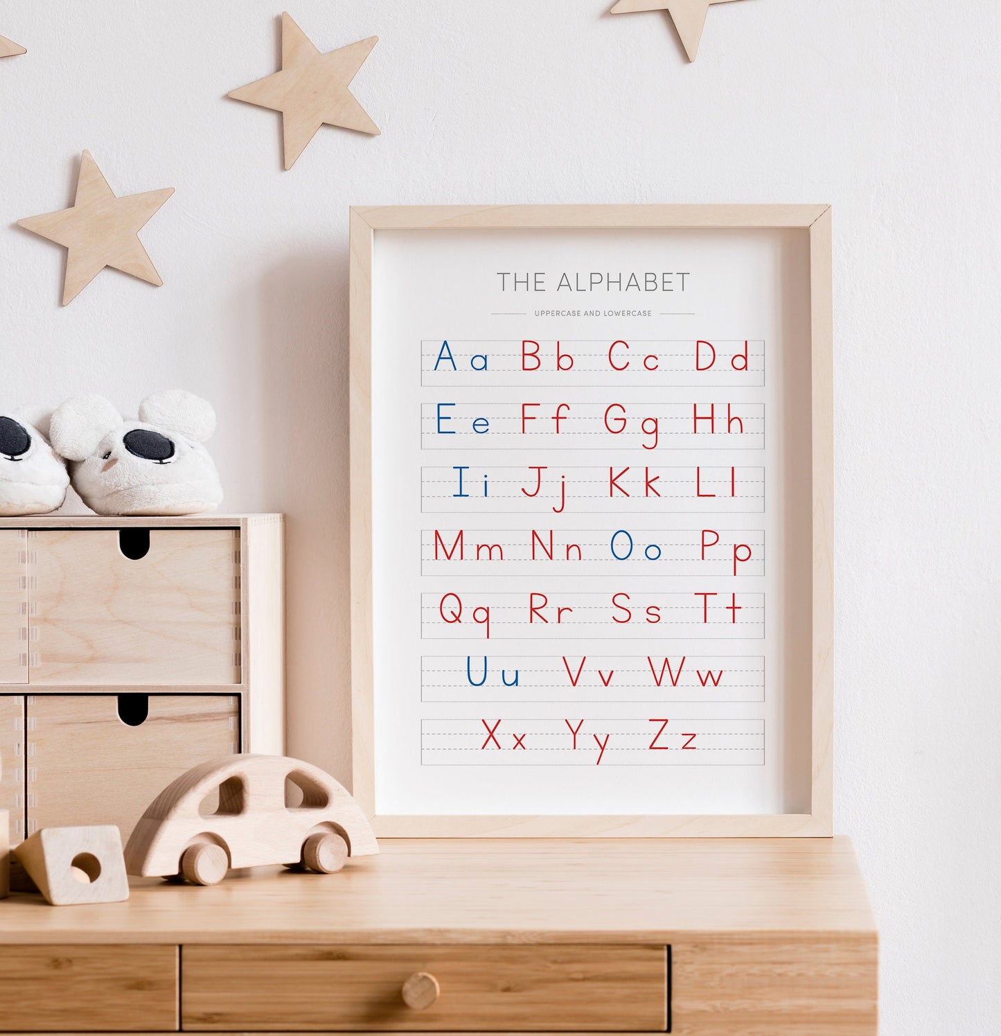 Montessori ABC Poster – Reading + Handwriting Wall Art
