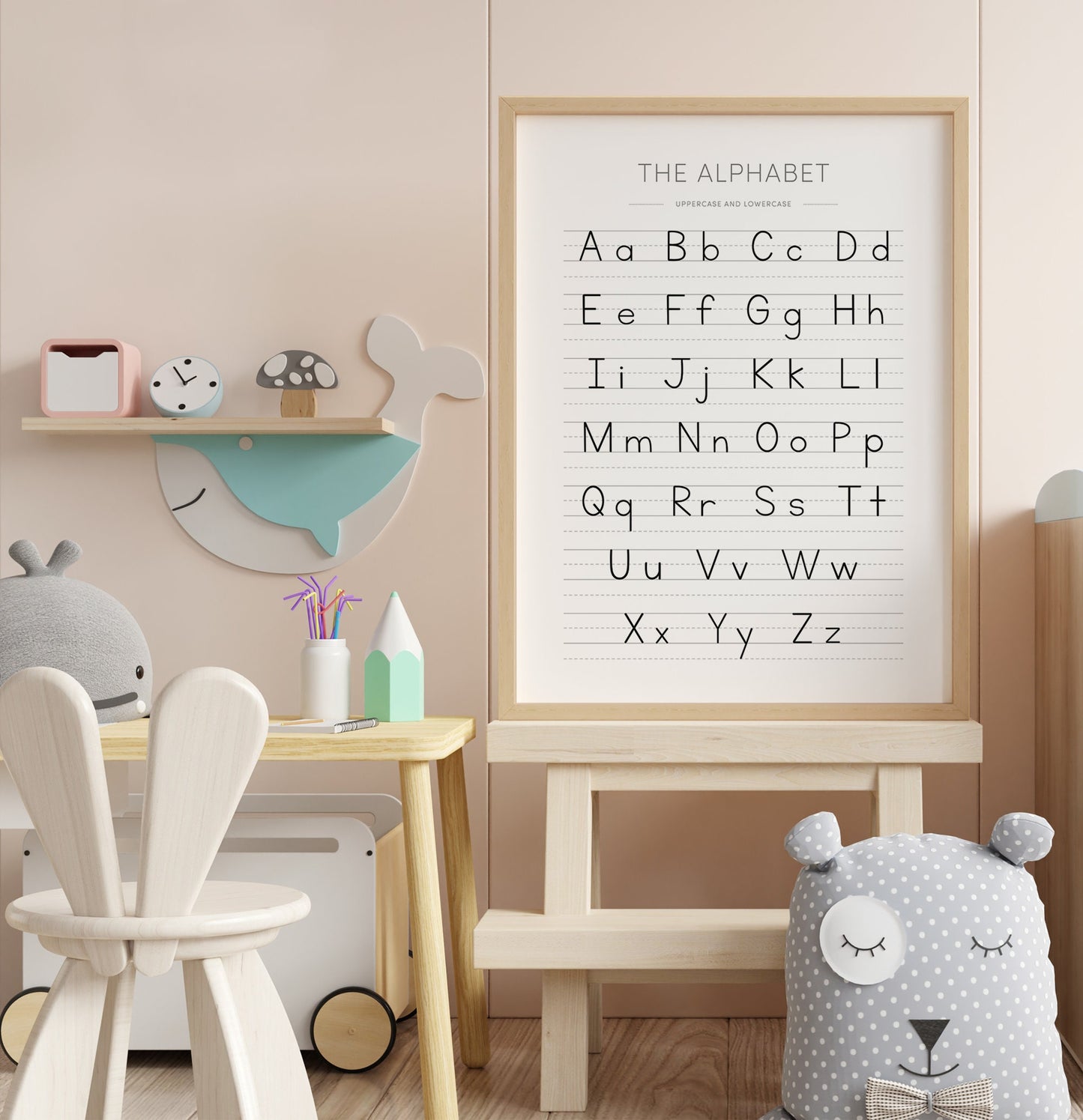 Alphabet with guidelines - Reading and Writing Wall Art